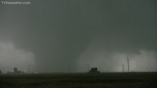 Birth of the worldrecord 26mile wide EF5 tornado near El Reno Oklahoma May 31 2013 [upl. by Bohon]