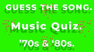 70s amp 80s Music Quiz Challenge your Music Knowledge Name the song from 10 second intro [upl. by Selim]