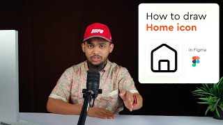 Drawing Home Icon in Figma Under few seconds [upl. by Gnirps250]