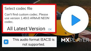 EAC3 audio not supported Mx Player  1490 ARMv8 NEON Codec  Codec problem [upl. by Jasmine]