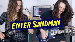 METALLICA ENTER SANDMAN  Dual Guitar Cover [upl. by Margaux213]