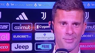 Thiago Motta intervista postpartita JuventusLazio10 [upl. by Gally320]