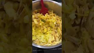 Making bacalhau à Brás Portuguese shredded cod fish with onions eggs and fries [upl. by Etra]