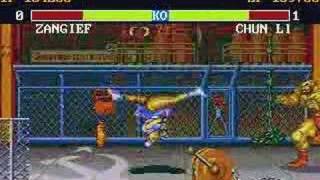 Street Fighter Port Conversions SFIBM Zangief vs ChunLi [upl. by Liagiba]