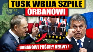 TUSK UDERZA W ORBANA  PREMIEROWI WĘGIER PUŚCIŁY NERWY [upl. by Marston539]