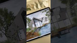 Creating architectural visualization with procreate and iPadvisualization architecture architect [upl. by Hedaza]