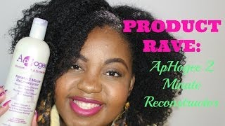 No More Dry amp Brittle quotNatural Hairquot  ApHogee Keratin 2 Minute Reconstructor [upl. by Elyn]