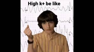 Hyperkalemia be like medicine ekg medicalmemes [upl. by Asikal]