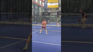 Topspin is more important than power when smashing in padel 😵‍💫 padel padelvideos training [upl. by Yenreit]