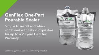 GenFlex OnePart Pourable Sealer  Liquid Flashing [upl. by Line]