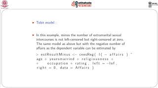 M34 Tobit model using R [upl. by Ycnalc]