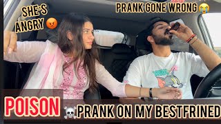 prank on my cute bestfriend  prank gone wrong😭she slapped me 👋🏻she’s angry😡 [upl. by Nordna]