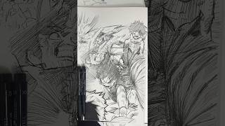 Midoriya vs muscular midoriya deku mha art drawing anime myheroacademia myheroacademiaedit [upl. by Nytsirc]