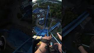 INSANE Griffon Floorless Roller Coaster at Busch Gardens Williamsburg 😲 😲 😲 [upl. by Magbie819]