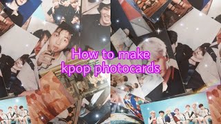 How to make kpop photocards with PicsArt [upl. by Nohtiek]