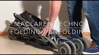 How to Fold  Unfold the Maclaren Techno [upl. by Coralyn378]