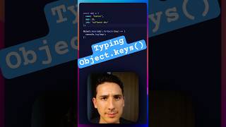 Typing Objectkeys in Typescript typescript typescripttutorial coding programming [upl. by Colyer323]