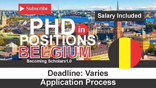 Fully Funded Open PhD Positions KU Leuven University in Belgium  80 Positions [upl. by Abroms]