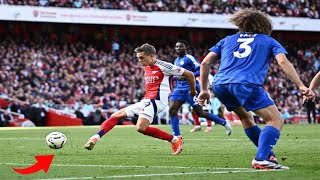 Leandro Trossard Goal vs Leicester City Kai Havertz Goal Arsenal vs Leicester Highlights 2024 [upl. by Zetnwahs]