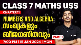 Class 7 Mathematics  Chapter 11  Numbers and Algebra  സംഖ്യകളും ബീജഗണിതവും PART 1  Xylem Class 7 [upl. by Alet]