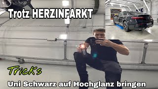 Uni Schwarze SCHWEIßAUSBRÜCHE  Mercedes E Klasse  Paddy poliert PS Car Garage VLOG [upl. by Ahsiemal]