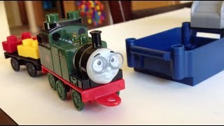 Thomas and Friends Mega Bloks set Whiff Tank Engine in Construction Site [upl. by Seabrook]