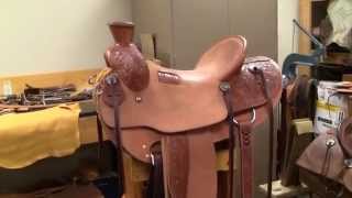 Leather Working ⭐ Saddle Review by Saddle Maker Bruce Cheaney  Saddle Shop [upl. by Soirtimid313]