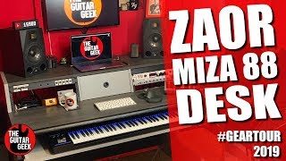 The Zaor Miza Studio Desk  The Guitar Geek Studio Tour Part 2 [upl. by Justin]