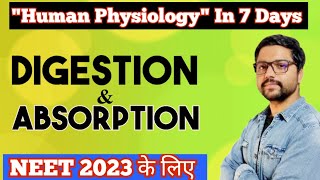 DIGESTION amp ABSORPTION  One Shot🔥  Neet 2023 [upl. by Ciredor]