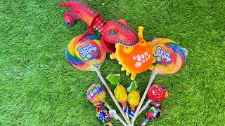 Satisfying video Asmr Lollipops candy and chocolate gummy candy Unboxing video Asmr [upl. by De]