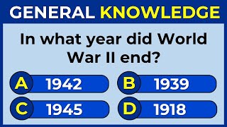 50 General Knowledge Questions How Good is Your General Knowledge [upl. by Rawdan783]