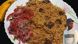 Simple Pilau recipe  How to cook Pilau  Pilau recipe  How to cook Pilau with meat  Brown Pilau [upl. by Atival918]