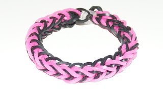 Loom Bandz Anleitung Deutsch ein schönes Armband knüpfen in HD [upl. by Laughlin988]