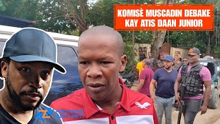 Flash Komisè Muscadin debake kay Daan Junior nan yon vizit solidarite swit ak lanmò Manman atis la [upl. by Wagshul]