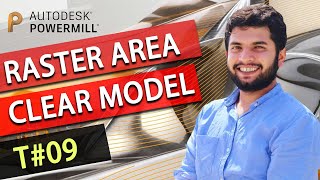 PowerMill 2020 Tutorials  Lesson  09  Raster Area Clear Model [upl. by Julian471]