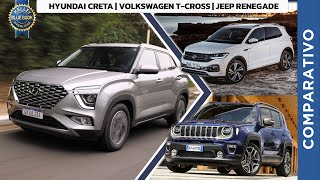 Comparativo Creta 10 turbo vs TCross e Renegade [upl. by Seligman881]