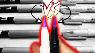 Mildliner Brush Pen VS Tombow Brush Pen 👍WHO WILL WIN👎 [upl. by Harlamert]