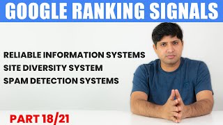 Reliable Information Systems Site diversity system Spam detection systems  Google Ranking Signals [upl. by Ecnahoy25]