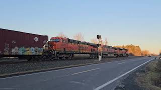 NYSampW In Jamesville  Foreigners On The CSX Main amp A CSX Manifest Claws Its Way Past MP280 [upl. by Alywt291]