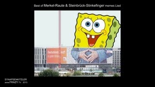 Best of Merkel Raute amp Steinbrück Stinkefinger meme Photos  Synapsenkitzler Lied  wwwFRAZYtv [upl. by Meekar819]