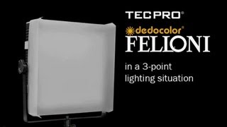 FELLONI LED panels in a 3point lighting situation [upl. by Xavler]