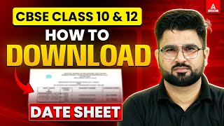 CBSE Date Sheet 2025 🚨  CBSE Latest News  How to Download Class 10 and 12th Board Exam 𝐃𝐀𝐓𝐄𝐒𝐇𝐄𝐄𝐓 [upl. by Noived23]