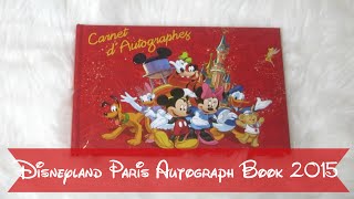 Disneyland Paris Autograph Book 2015 [upl. by Milurd]