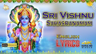 Vishnu Sahasranamam by MS Subbulakshmi with English Lyrics  EASY TO LEARN Jayasindoor Divine Music [upl. by Darnall]