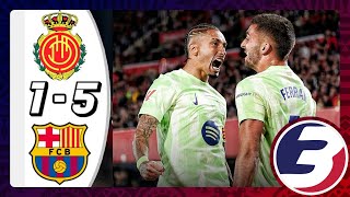 BARCELONA ARE BACK WITH FIVE GOALS 🙌🔥  FULL MATCH HIGHLIGHTS MALLORCA 15 BARCELONA  LA LIGA [upl. by Bushey]