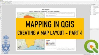 Mapping in QGIS Creating a Map Layout  Part 4 [upl. by Catha512]