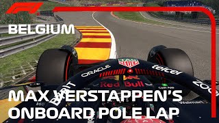 Max Verstappens Pole Lap  2023 Belgian Grand Prix  f12014 [upl. by Chlori]