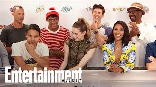 The Flash Grant Gustin amp Cast On Least Fun Season 3 amp Season 4  SDCC 2017  Entertainment Weekly [upl. by Eveivenej176]