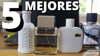 🖐5 MEJORES PERFUMES HOMBRE LIMPIO [upl. by Adonis]