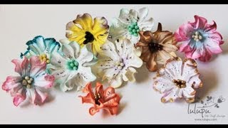 How To Tutorial on Handmade Paper Gardenia Flowers [upl. by Octavia565]